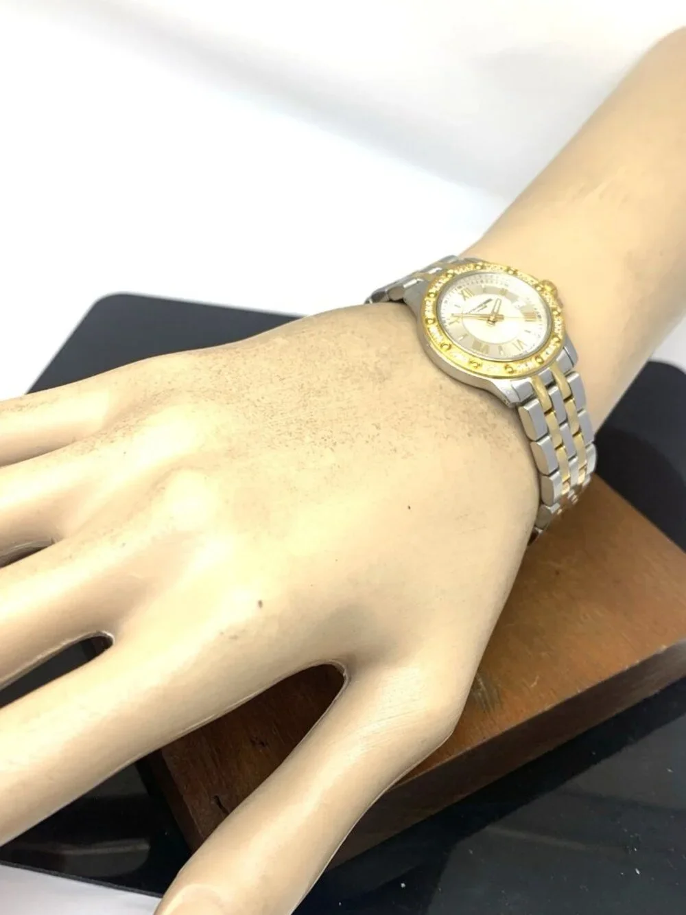 Raymond Weil Women's Watch 5399 Swiss Quartz Diamond Bezel Two Tone Steel 28mm